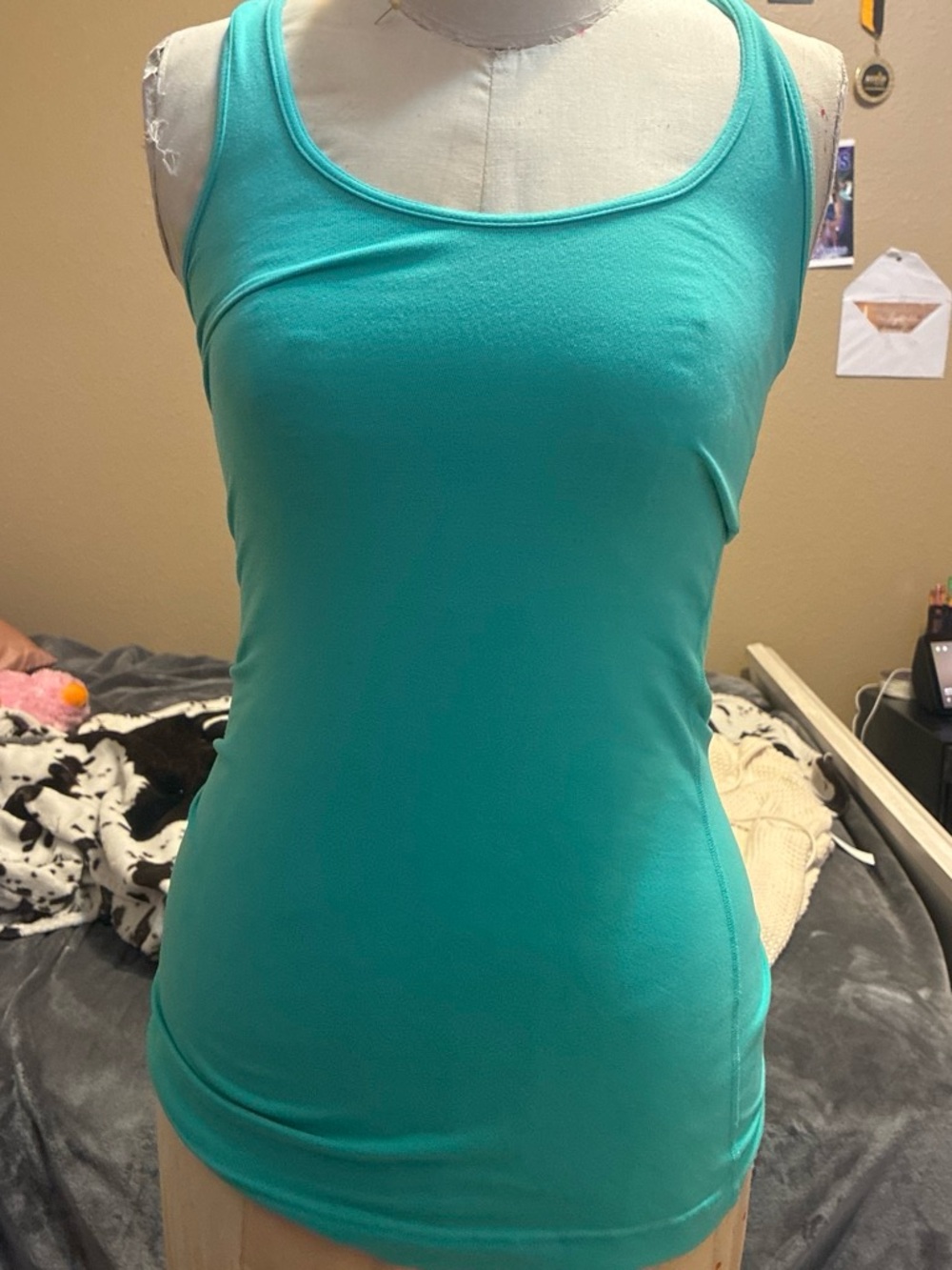 lululemon athletica Teal Scoop-Neck Slim Tank